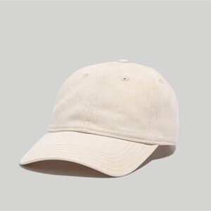 Madewell Organic Cotton Broken-In Baseball Cap Alabaster Cream